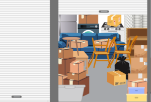 Lay out of the storage unit